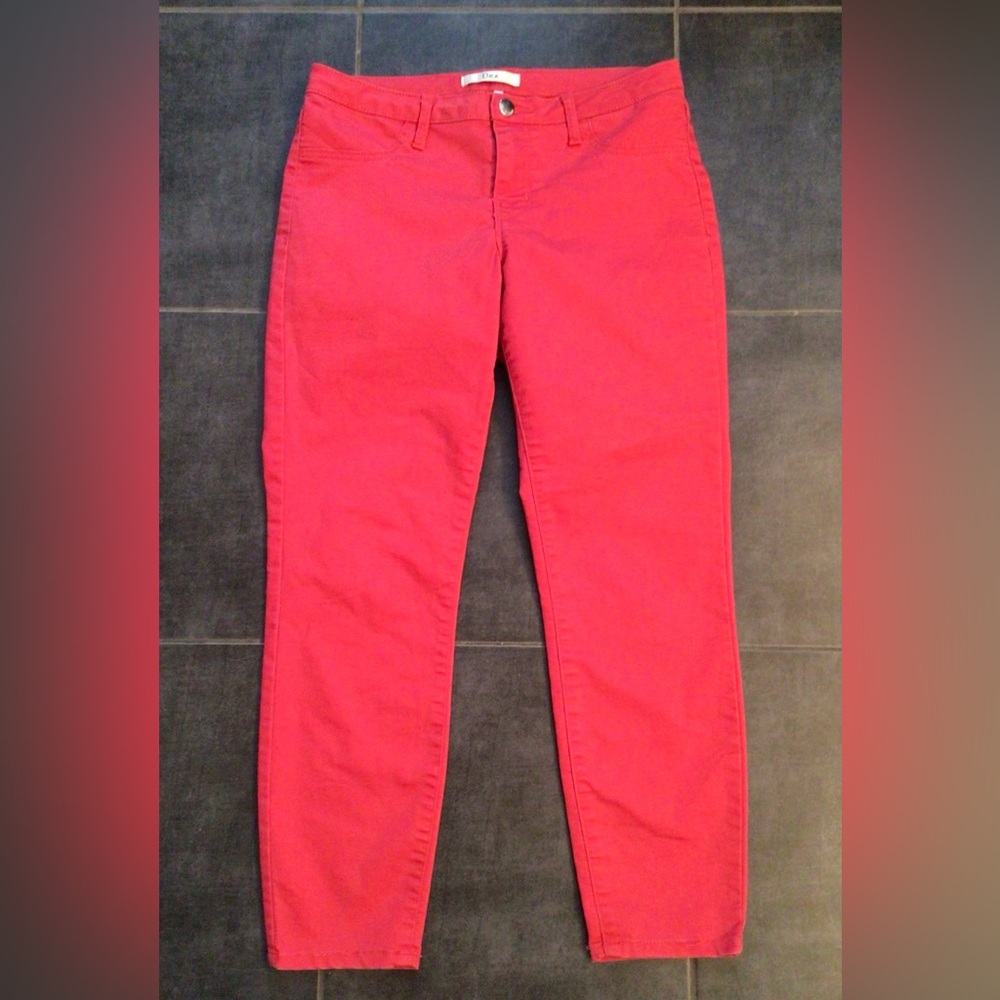 DEX Pinky Red Stretch Skinny Ankle Jeans - US 29